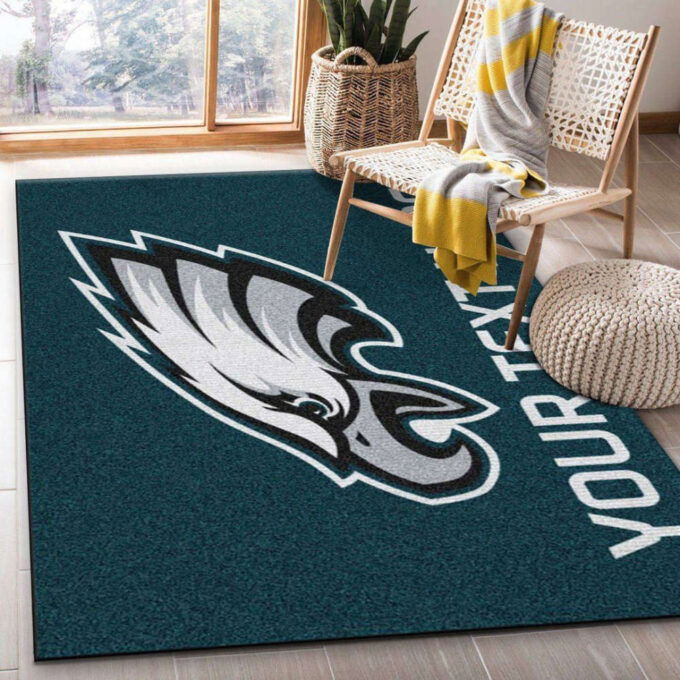Philadelphia Eagles Rug Living Room Floor Decor Fan Gifts
