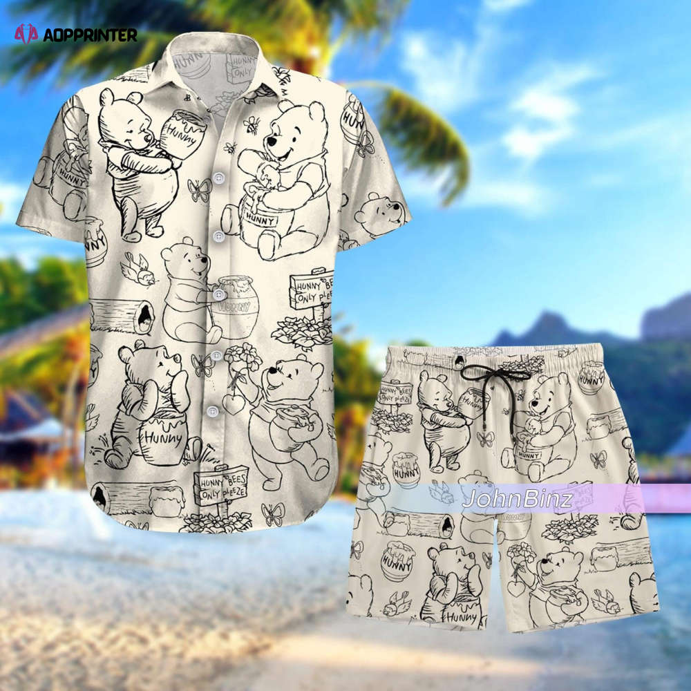 Disney Pooh Hawaiian Shirt: Cute Unisex Pooh Bear Shorts S-5XL – Perfect Pooh Lovers Gift! Disney Pooh Hawaiian Shirt: Cute Unisex Pooh Bear Shorts S-5XL – Perfect Pooh Lovers Gift!