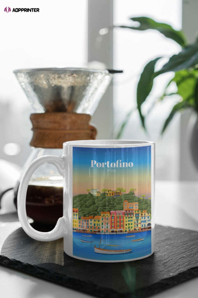 Portofino Italy Nice View 11 oz Ceramic Mug Gift Portofino Italy Nice View 11 oz Ceramic Mug Gift