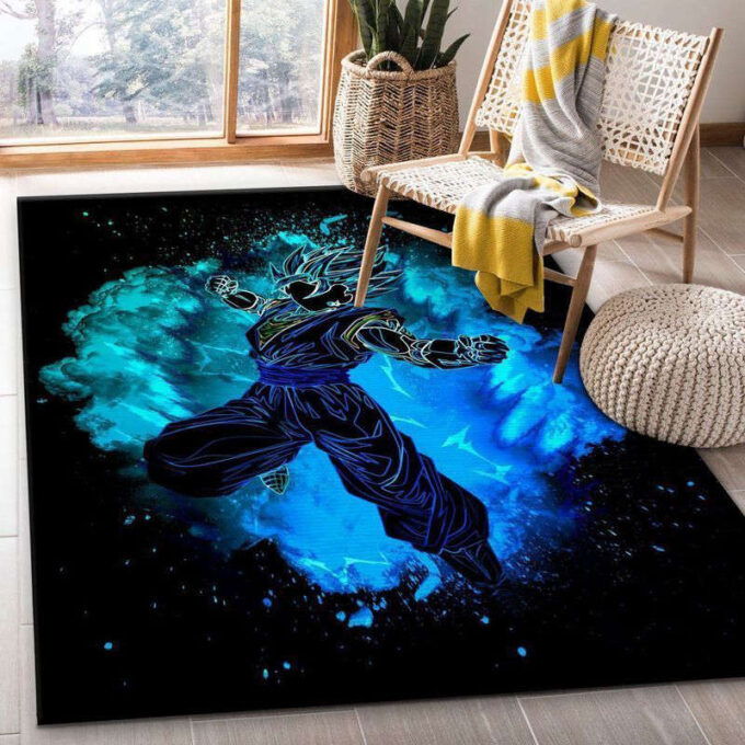 Potara Dragon Ball Rug Living Room Floor Decor Fan Gifts