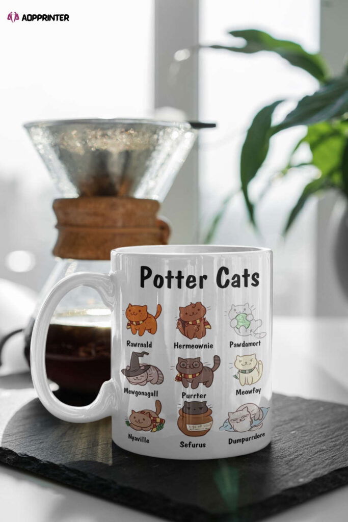 Potter Cats Mug, Pet, Animal Lover, A Purrfect Gift For Cat Lover, Cat Lover, Cat Mom Gift, Cat Owner 11 oz Ceramic Mug Gift Potter Cats Mug, Pet, Animal Lover, A Purrfect Gift For Cat Lover, Cat Lover, Cat Mom Gift, Cat Owner 11 oz Ceramic Mug Gift