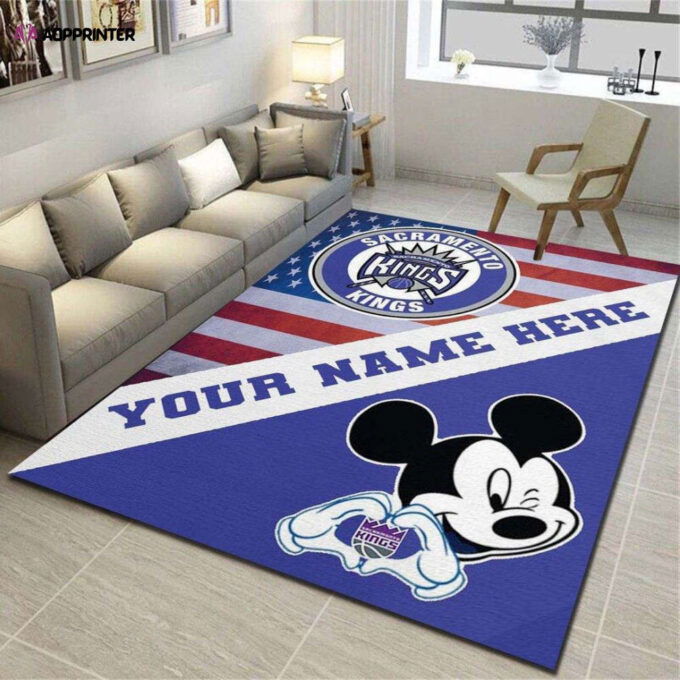 Sacramento Kings Rug Living Room Floor Decor Fan Gifts