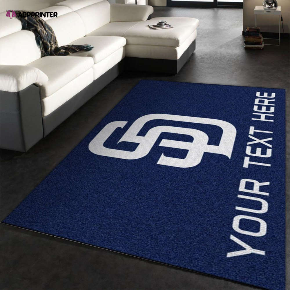 San Diego Padres Rug Living Room Floor Decor Fan Gifts San Diego Padres Rug Living Room Floor Decor Fan Gifts
