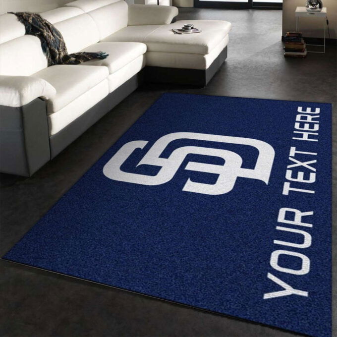 San Diego Padres Rug Living Room Floor Decor Fan Gifts
