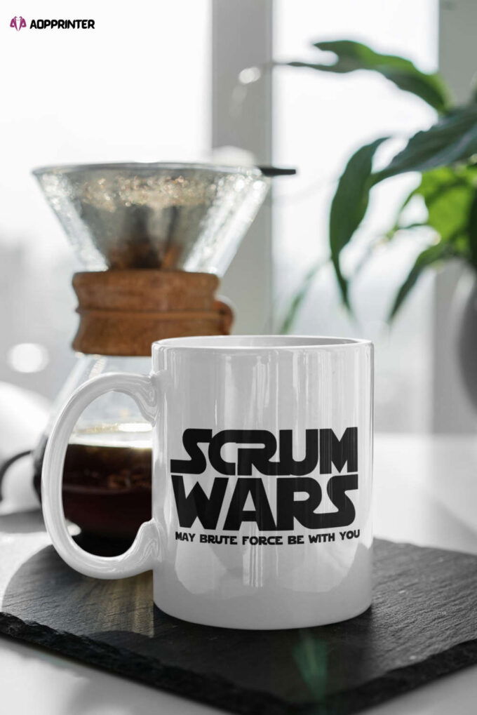 Scrum Wars May Brute Force Be With You 11 oz Ceramic Mug Gift