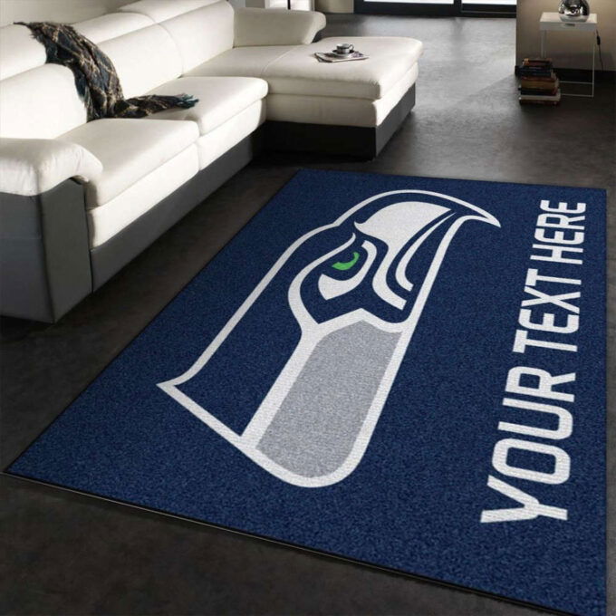 Seattle Seahawks Rug Living Room Floor Decor Fan Gifts