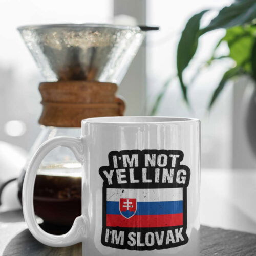 Cart 5 Slovakia Mug Gift: I m Not Yelling! Perfect 11 oz Ceramic Mug for Slovak Friend Ideal Birthday Gift for Him