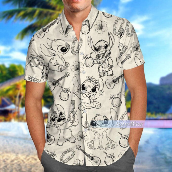 Stitch Shirt Collection: Hawaiian Button & Short Sleeve Gifts for Him