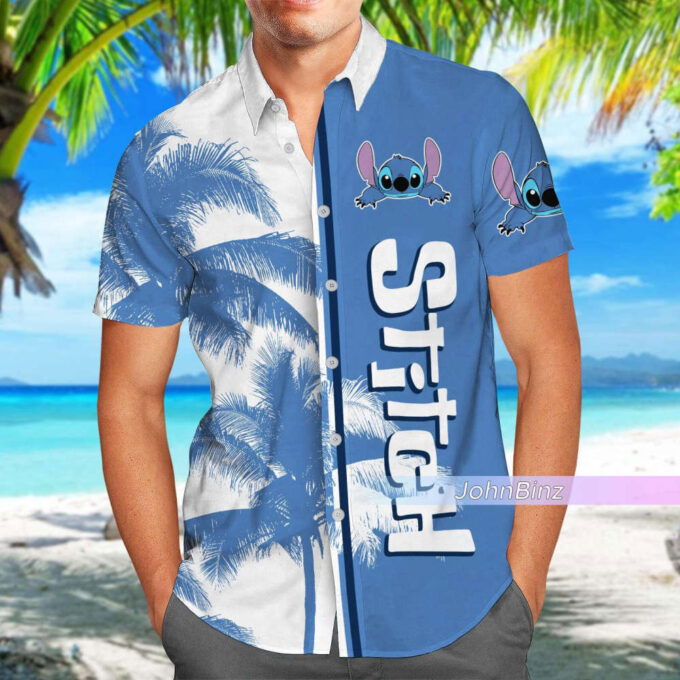 Disney Stitch Shirt: Hawaiian Button Down & Swim Shorts for Men – Perfect Gifts for Him
