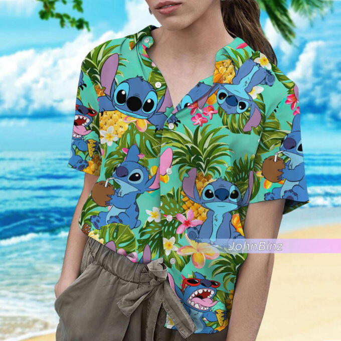 Stitch Hawaiian Shirt & Gifts: Button-Up Stitch Shirt Shorts & Disney Apparel