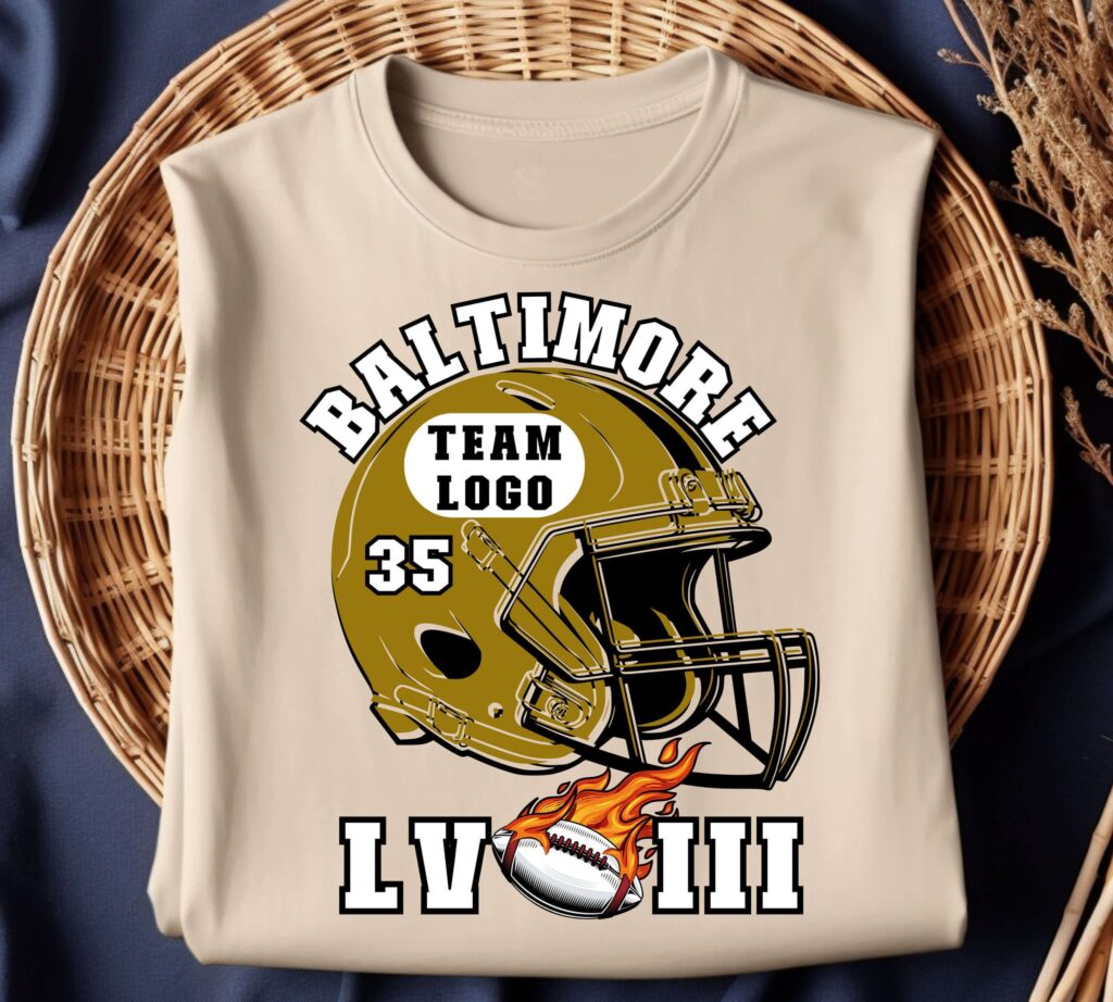 Baltimore Football Team Super Bowl LVIII T-Shirt: Game Day Tee for Football Fans Baltimore Football Team Super Bowl LVIII T-Shirt: Game Day Tee for Football Fans