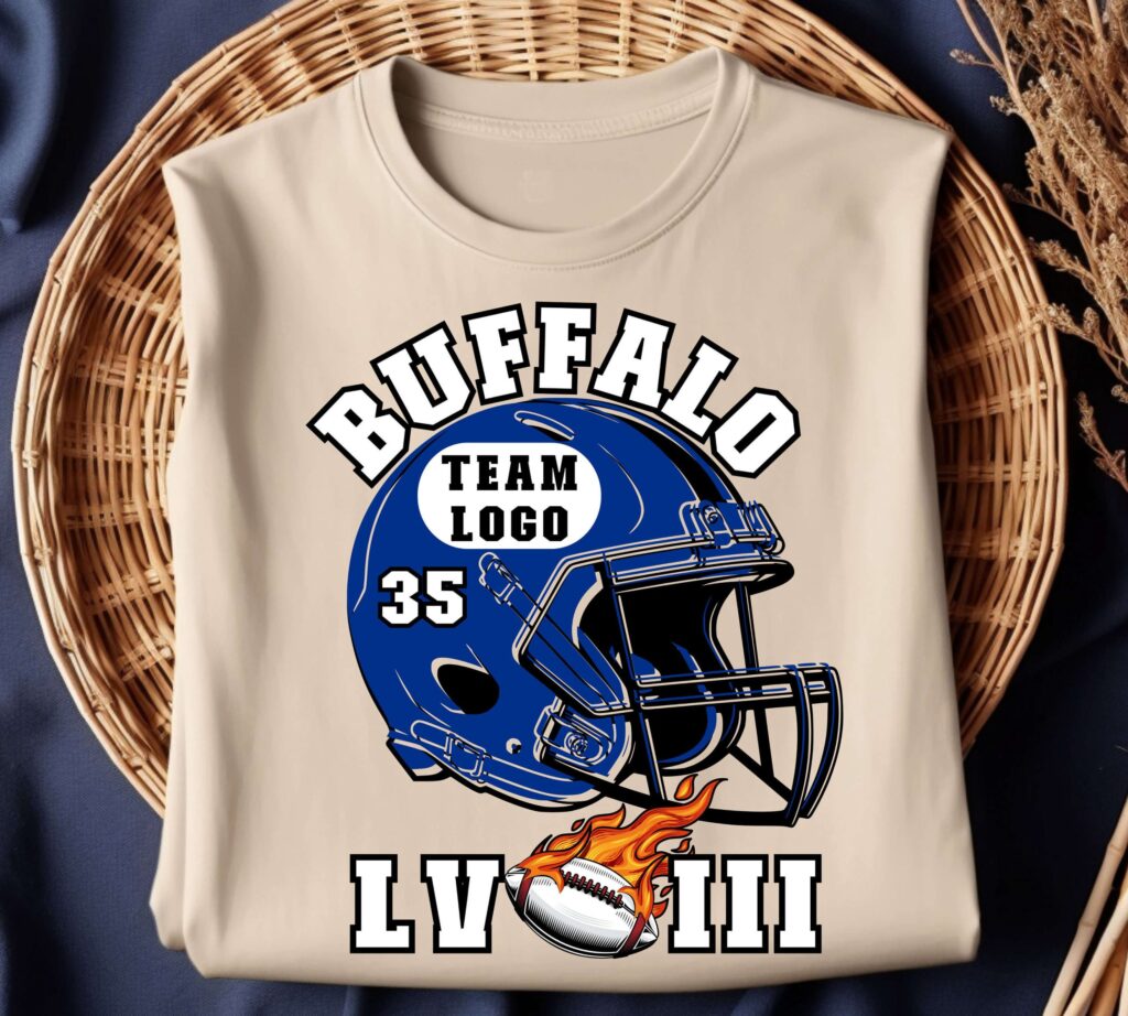 Super Bowl LVIII Buffalo Football Team T-Shirt: Game Day Tee for Football Season & Sunday Games – Football Fan Graphic Shirt Super Bowl LVIII Buffalo Football Team T-Shirt: Game Day Tee for Football Season & Sunday Games – Football Fan Graphic Shirt