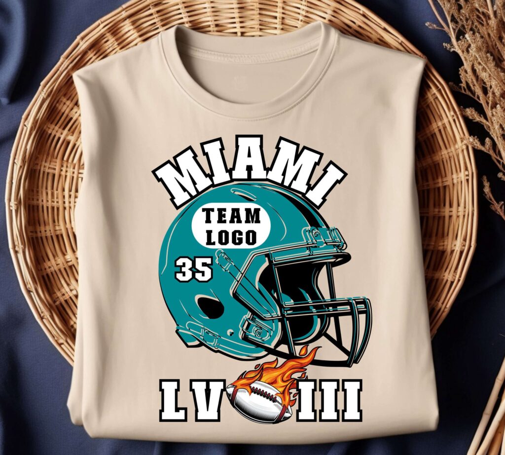 Super Bowl LVIII Miami Football Team Shirt – Game Day Tee for Football Season & Fans Super Bowl LVIII Miami Football Team Shirt – Game Day Tee for Football Season & Fans