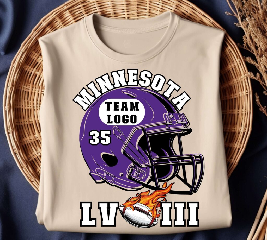 Super Bowl LVIII T-Shirt – Minnesota Football Team Shirt Game Day Tee Football Season Gear Super Bowl LVIII T-Shirt – Minnesota Football Team Shirt Game Day Tee Football Season Gear