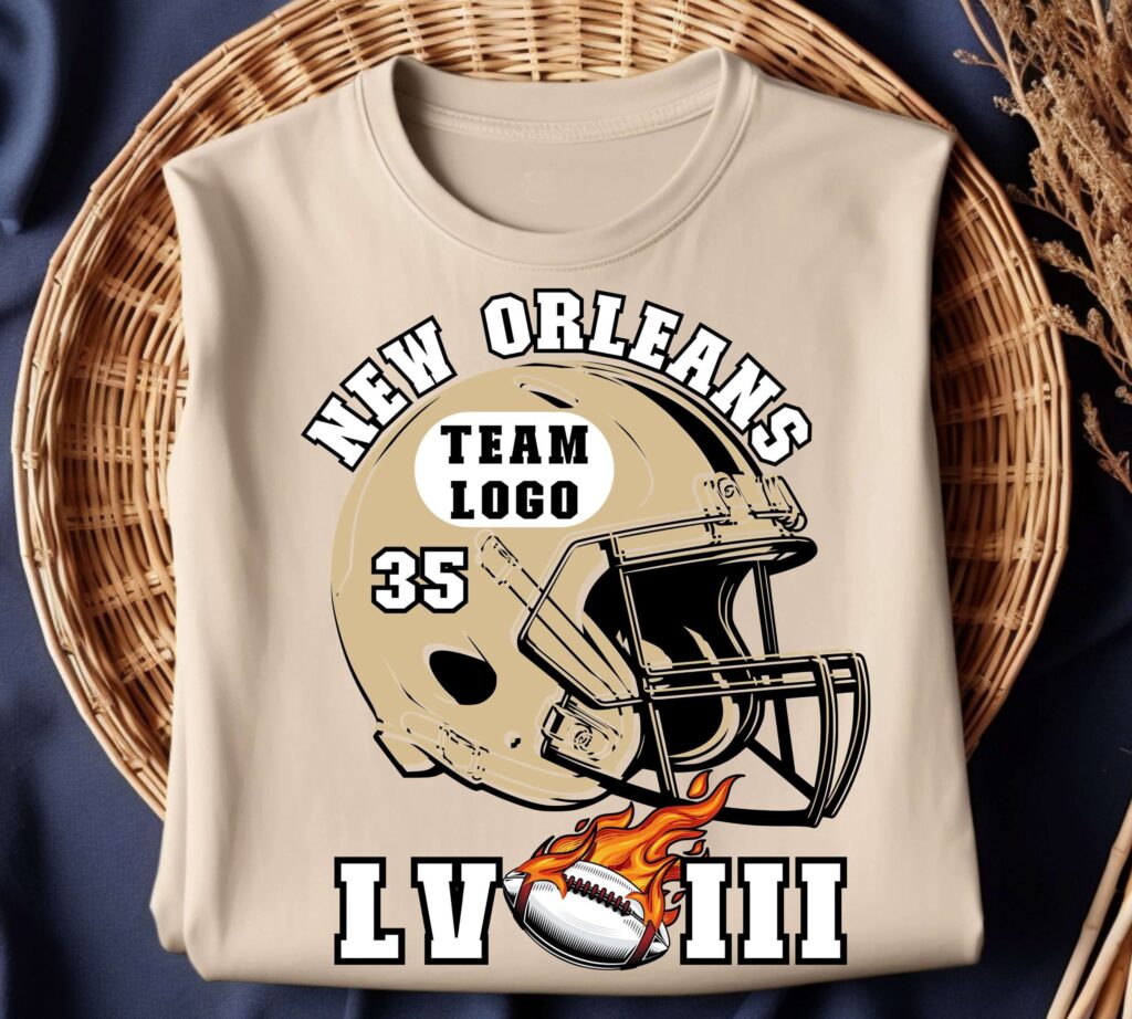 Super Bowl LVIII New Orleans Football Team Shirt: Game Day Tee Football Season Fan Graphic Super Bowl LVIII New Orleans Football Team Shirt: Game Day Tee Football Season Fan Graphic