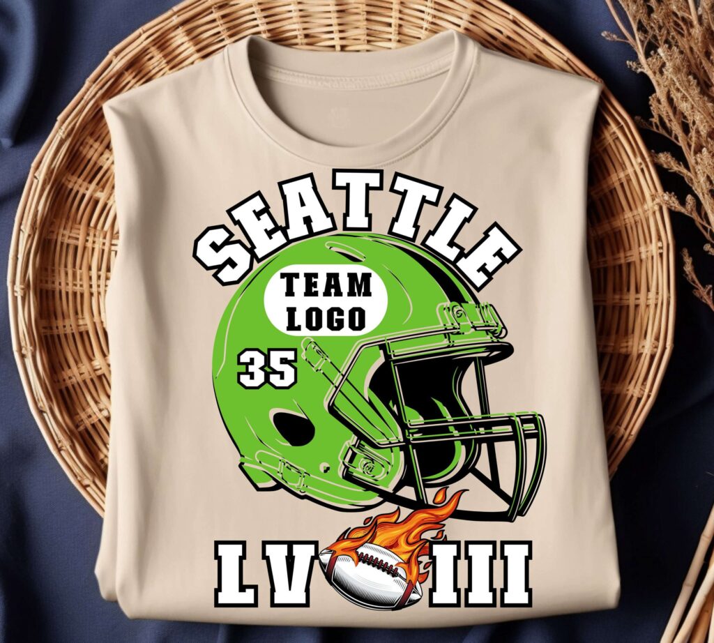 Seattle Football Team Super Bowl LVIII T-Shirt: Game Day Tee for Football Fans Seattle Football Team Super Bowl LVIII T-Shirt: Game Day Tee for Football Fans