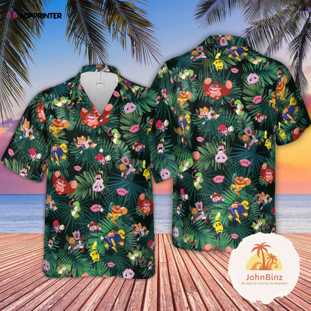 Super Smash Bros Hawaiian Shirt – Funny Gaming Shirt for Men Game Character Hawaii Shirt Video Game Gift for Him Super Smash Bros Hawaiian Shirt – Funny Gaming Shirt for Men Game Character Hawaii Shirt Video Game Gift for Him