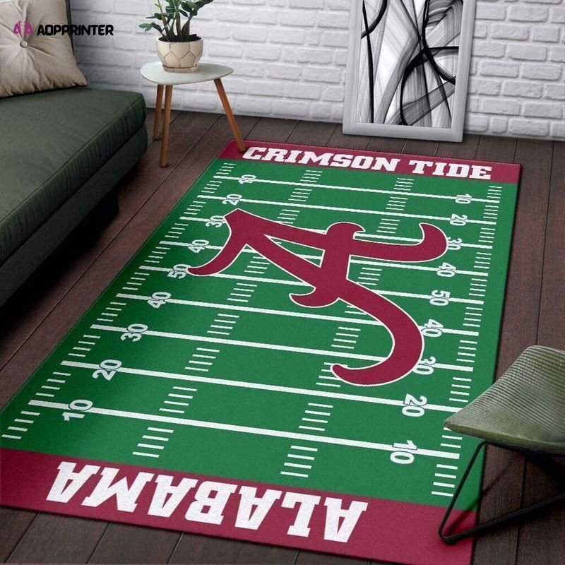 Team Alabama Crimson Tide Home Field Rug Living Room Floor Decor Fan Gifts Team Alabama Crimson Tide Home Field Rug Living Room Floor Decor Fan Gifts