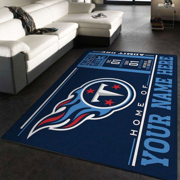 Tennessee Titans Rug Living Room Floor Decor Fan Gifts