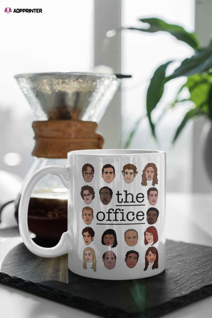 The Office Crew Michael Scott Jim Halpert Dwight Schrute Pam Beesly Meredith Palmer 11 oz Ceramic Mug Gift