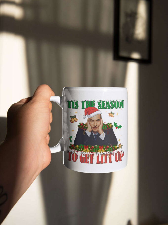 Tis The Season To Get Litt Up, Louis Litt, Harvey Specter, Suits Inspired Mug, Funny Coffee Mug, 11 oz Ceramic Mug Gift