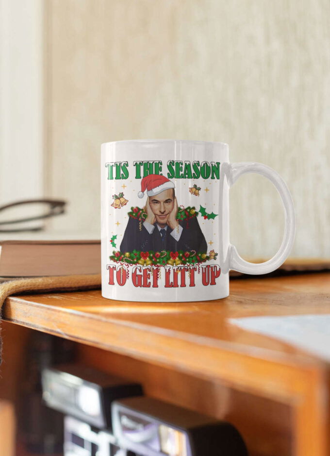 Tis The Season To Get Litt Up, Louis Litt, Harvey Specter, Suits Inspired Mug, Funny Coffee Mug, 11 oz Ceramic Mug Gift