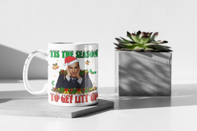 Tis The Season To Get Litt Up, Louis Litt, Harvey Specter, Suits Inspired Mug, Funny Coffee Mug, 11 oz Ceramic Mug Gift
