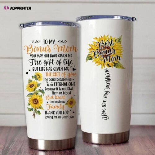Cart 1 To My Bonus Mom Stainless Steel Tumbler