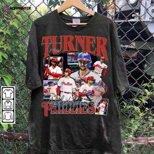 Trea Turner TShirt – Trea Turner Vintage Sweatshirt – Retro American Baseball Unisex Shirt