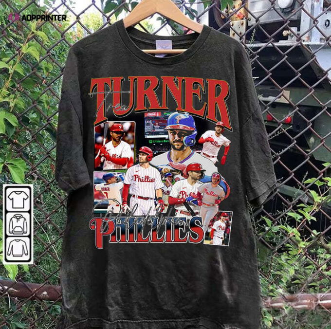 Trea Turner TShirt – Trea Turner Vintage Sweatshirt – Retro American Baseball Unisex Shirt
