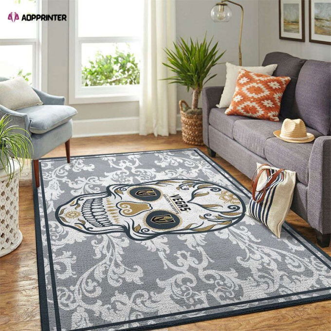 Vegas Golden Knights Rug Living Room Floor Decor Fan Gifts