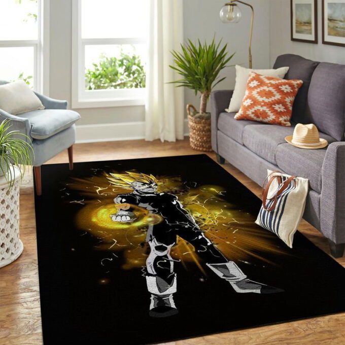 Vegetta Saiyan Dragon Ball Rug Living Room Floor Decor Fan Gifts
