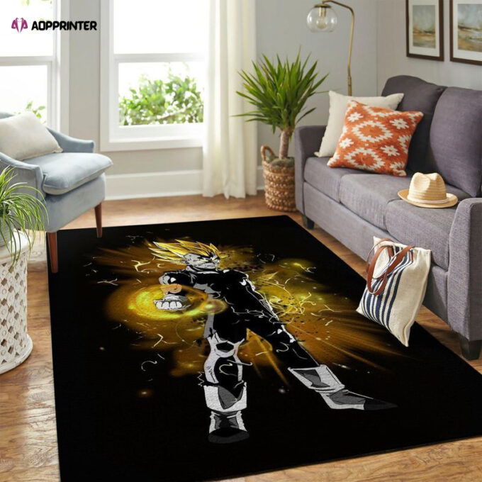 Vegetta Saiyan Dragon Ball Rug Living Room Floor Decor Fan Gifts