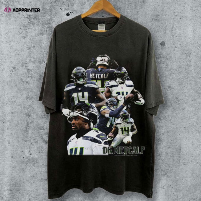 Vintage 90s DK Metcalf T-Shirt DK Metcalf Tee Retro DK Metcalf T-Shirt Football T-Shirt Sport T-Shirt