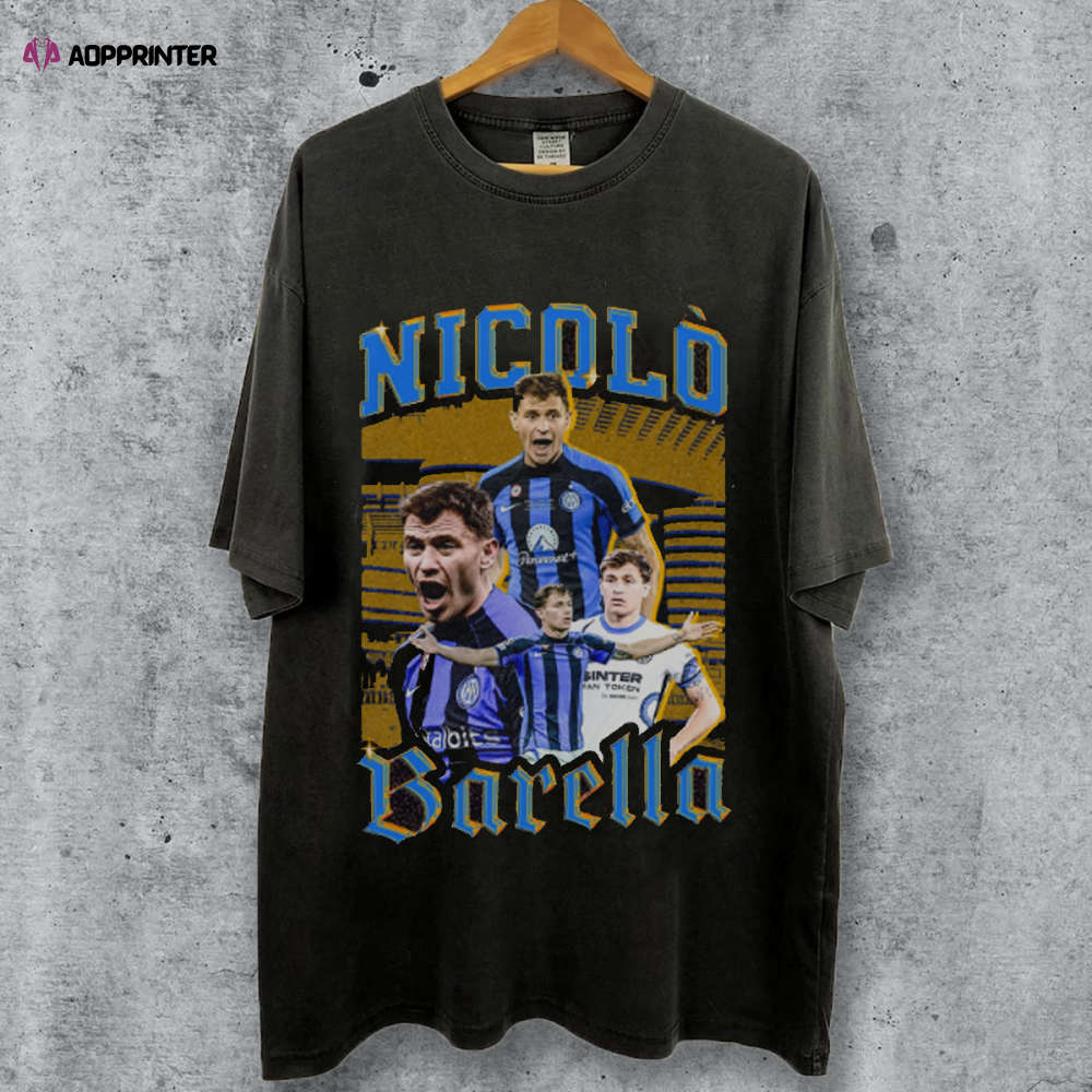 Vintage 90s Nicolo Barella T-ShirtNicolo Barella Tee Retro Nicolo Barella T-Shirt Soccer T-Shirt Vintage 90s Nicolo Barella T-ShirtNicolo Barella Tee Retro Nicolo Barella T-Shirt Soccer T-Shirt