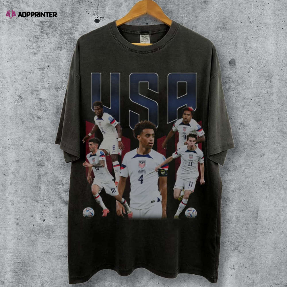 Vintage Retro USA Soccer Team Shirt Soccer Bootleg Shirt Soccer Shirt Football Fan Gifts Soccer Tee Vintage Retro USA Soccer Team Shirt Soccer Bootleg Shirt Soccer Shirt Football Fan Gifts Soccer Tee