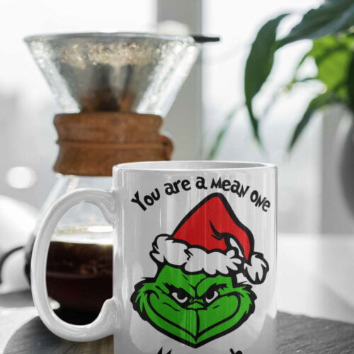 Cart 5 You Are A Mean One, Mr. Grinch, Grinch Mug Gift, Merry Grinchmas Mug Gift, Christmas Mug 11 oz Ceramic Mug Gift