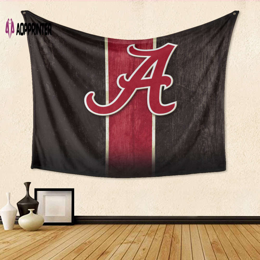 Alabama Crimson Tide Black TA5 Gift For Fan 3D Full Printing Tapestry Alabama Crimson Tide Black TA5 Gift For Fan 3D Full Printing Tapestry