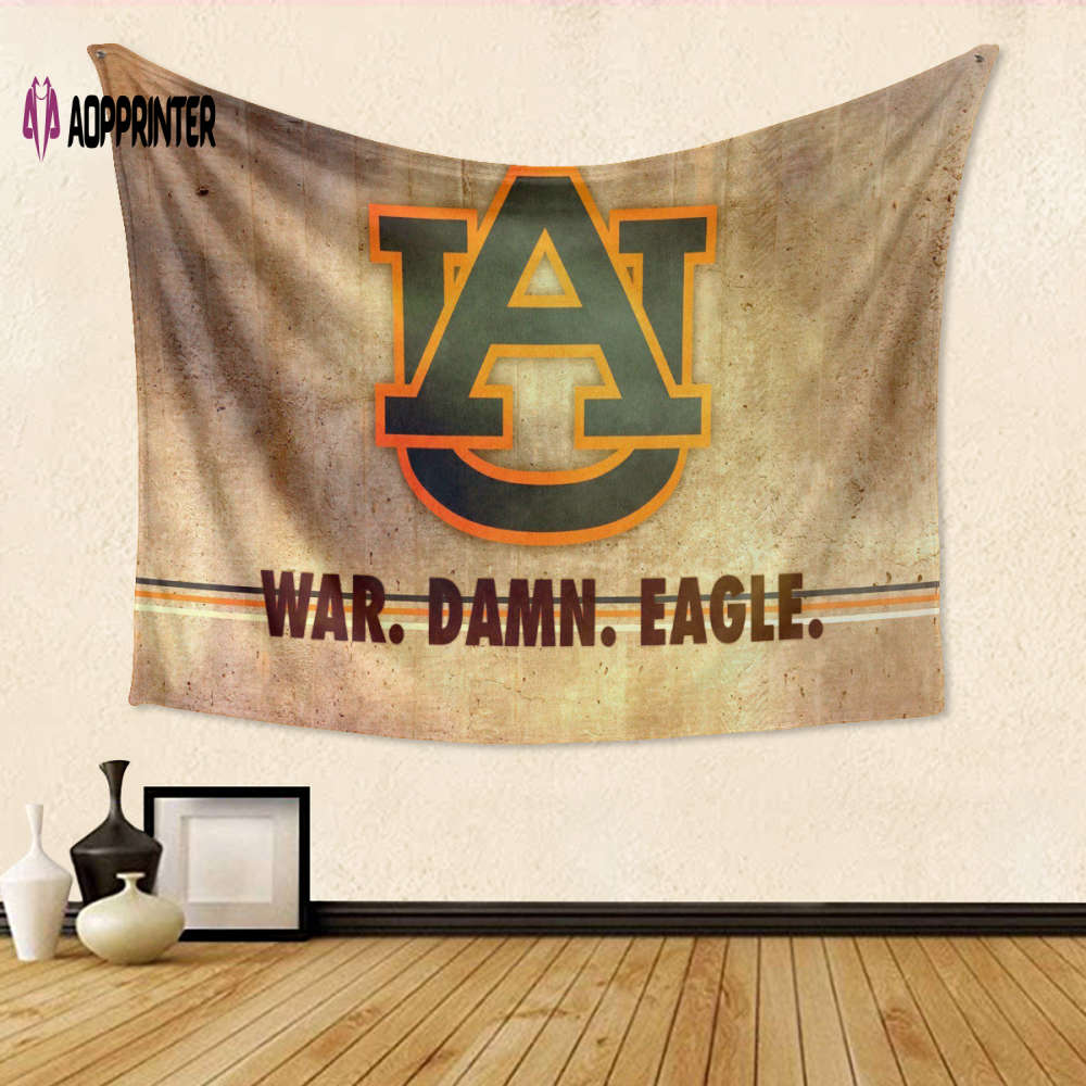Auburn Tigers Orange TA7 Gift: Engaging 3D Full Print Tapestry for Fans Auburn Tigers Orange TA7 Gift: Engaging 3D Full Print Tapestry for Fans