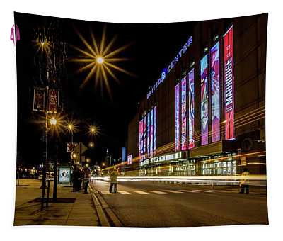 Blackhawk Fans Filing Into The United Center Sven Brogren Tapestry Blackhawk Fans Filing Into The United Center Sven Brogren Tapestry