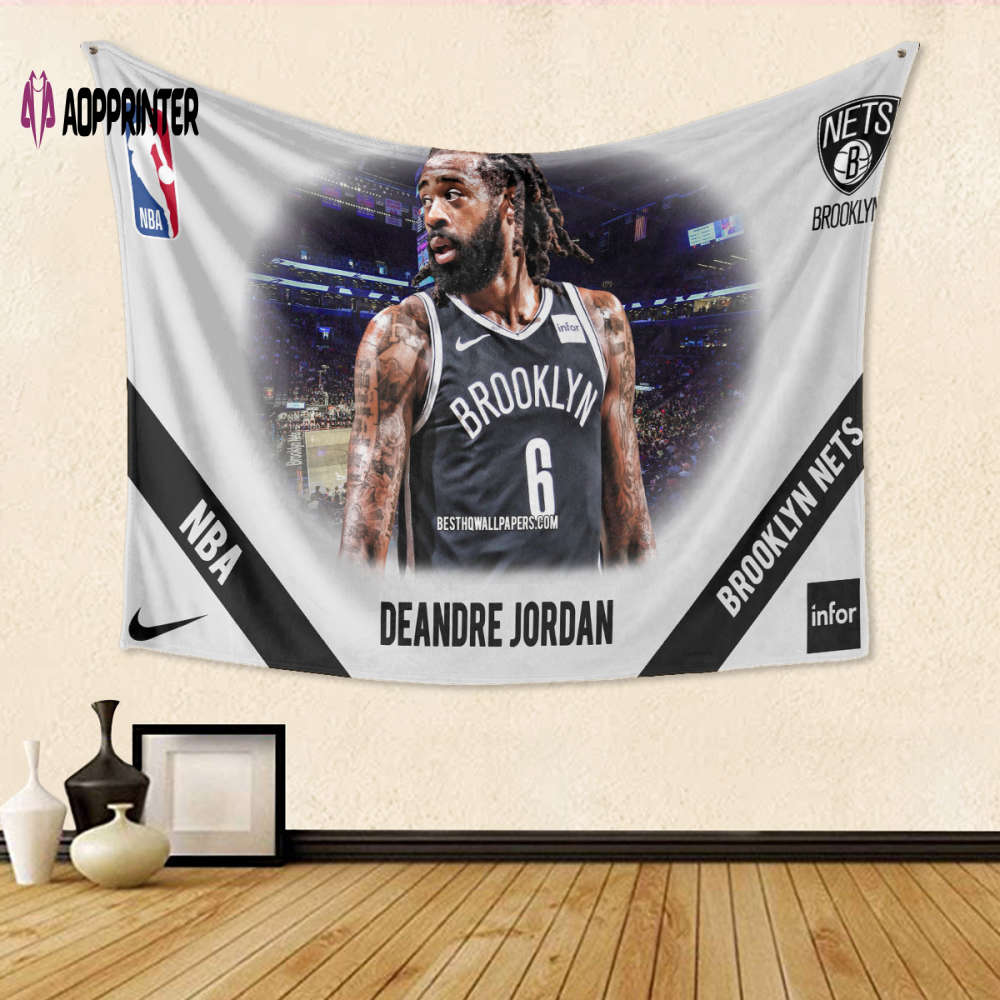 Brooklyn Nets DeAndre Jordan1 3D Full Printing Tapestry: Perfect Gift for Fans Brooklyn Nets DeAndre Jordan1 3D Full Printing Tapestry: Perfect Gift for Fans