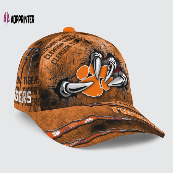 Clemson Tigers Flag 3D Dragon Classic Baseball Classic Baseball Classic Cap Men Hat Men Hat