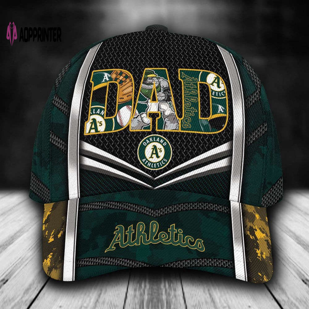 Customized MLB Oakland Athletics Baseball Cap Classic Style For Dad Customized MLB Oakland Athletics Baseball Cap Classic Style For Dad