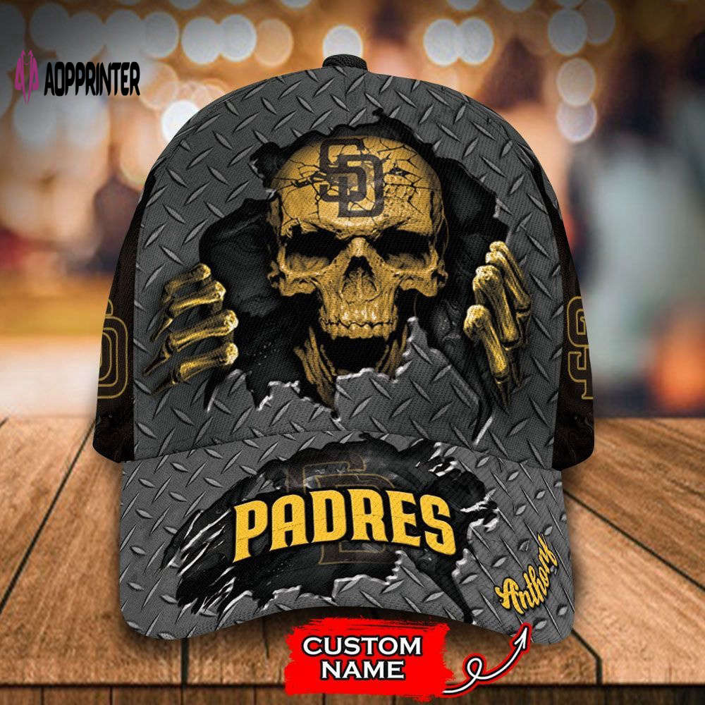 Customized MLB San Diego Padres Baseball Cap Skull For Fans Customized MLB San Diego Padres Baseball Cap Skull For Fans