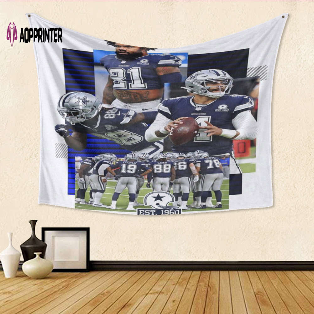 Dallas Cowboys All Players 3D Tapestry: Perfect Gift for Fans – Full Printing Maximum 99 Characters Dallas Cowboys All Players 3D Tapestry: Perfect Gift for Fans – Full Printing Maximum 99 Characters