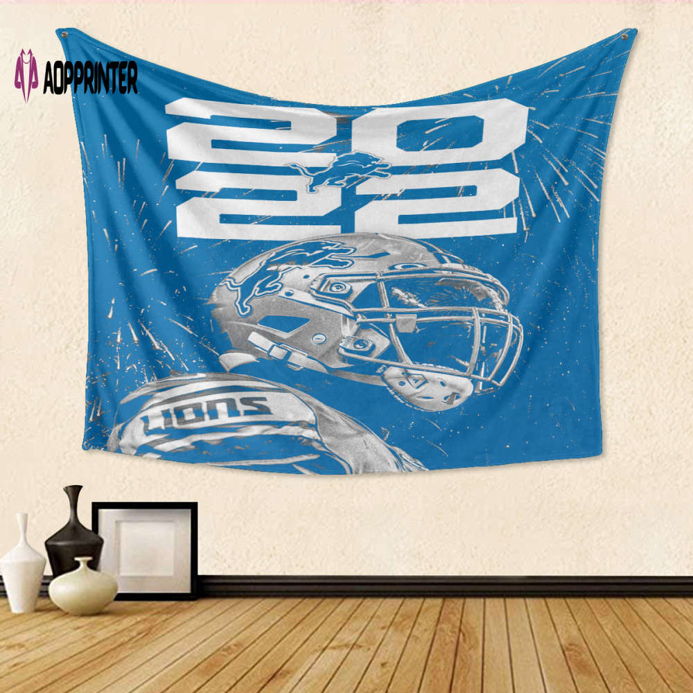 Exclusive 3D Detroit Lions 2022 Fan Gift: Full Printing Tapestry Exclusive 3D Detroit Lions 2022 Fan Gift: Full Printing Tapestry
