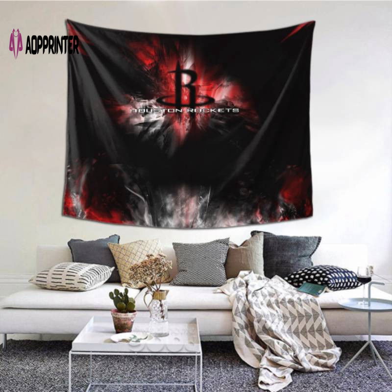 Houston Rockets Tapestry – Vibrant Dorm Decor for Living Room & Bedroom Houston Rockets Tapestry – Vibrant Dorm Decor for Living Room & Bedroom