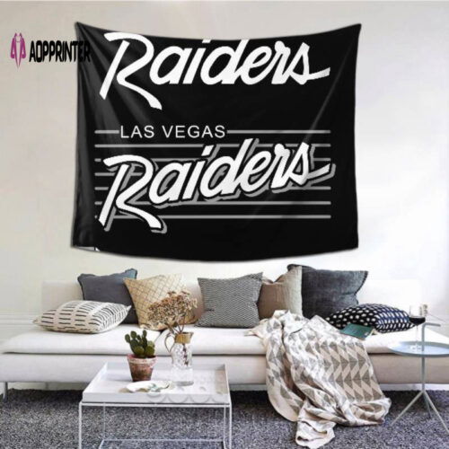 Durable Las Vegas Raiders Tapestry - Perfect Beach Shawl Scarf Blanket