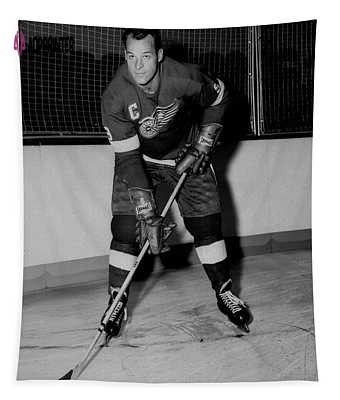 Gordie Howe Poster Detroit Red Wings Tapestry Gordie Howe Poster Detroit Red Wings Tapestry