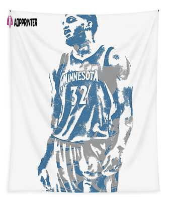 Karl Anthony Towns Minnesota Timberwolves Pixel Art 6 Joe Hamilton Tapestry Karl Anthony Towns Minnesota Timberwolves Pixel Art 6 Joe Hamilton Tapestry